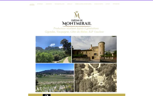 Ejemplo de sitio web Chateau de Montmirail