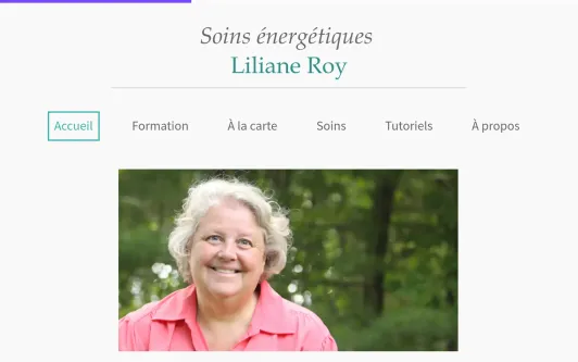 Example website LilianeRoy