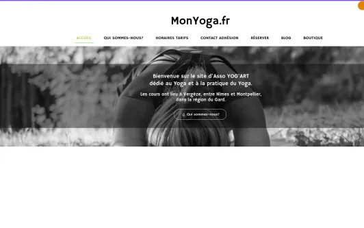 Ejemplo de sitio web monyoga