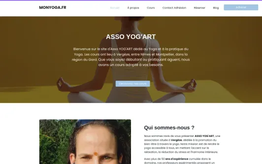 Site exemple monyoga