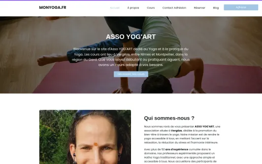 Ejemplo de sitio web monyoga
