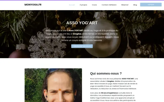 Site exemple monyoga