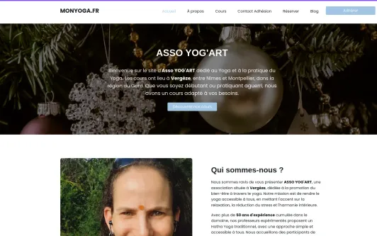 Ejemplo de sitio web monyoga