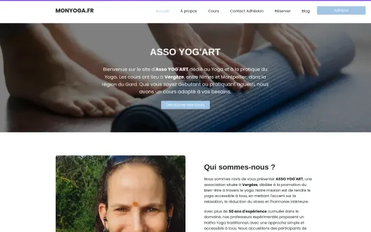Ejemplo de sitio web monyoga