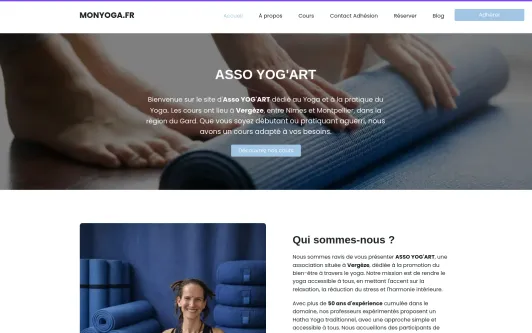 Site exemple monyoga