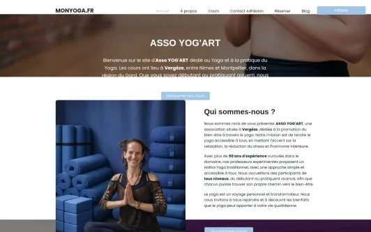 Example website monyoga