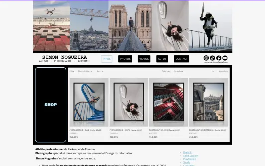 Site exemple Simon Nogueira