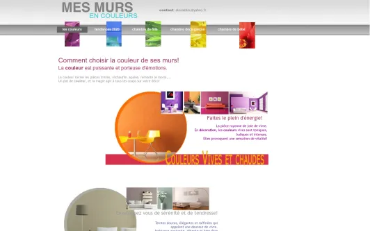 Example website mesmursencouleurs