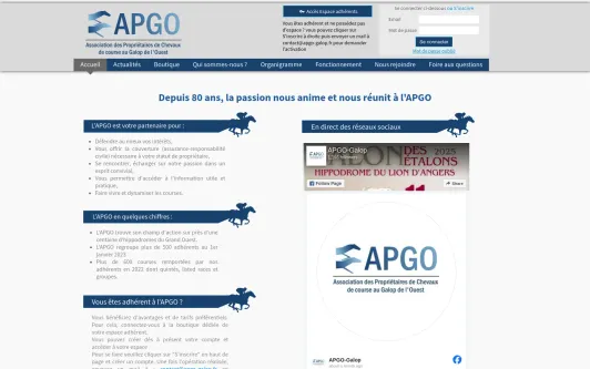 Example website Association APGO