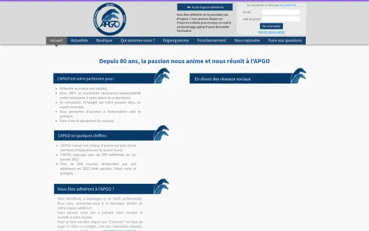 Example website Association APGO