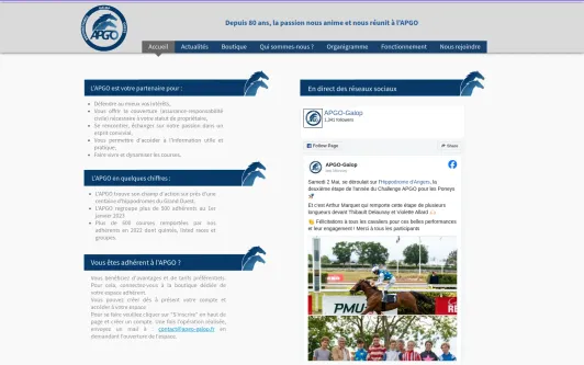 Site exemple Association APGO