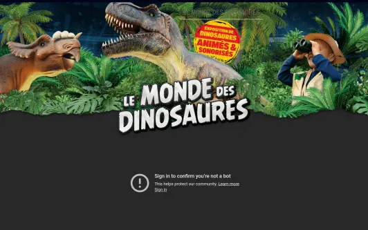 Example website lemondedesdinosaures