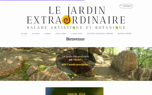 Example website le jardin extraordinaire