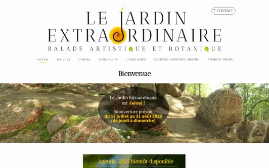 Example website le jardin extraordinaire