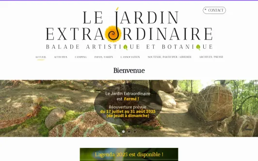 Site exemple le jardin extraordinaire