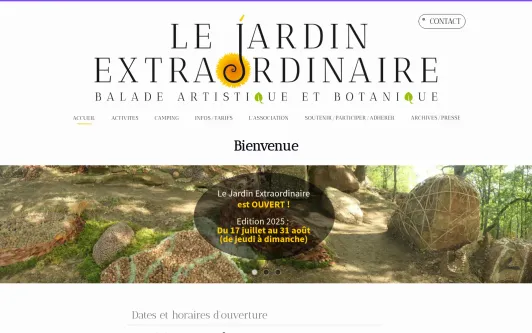 Site exemple le jardin extraordinaire