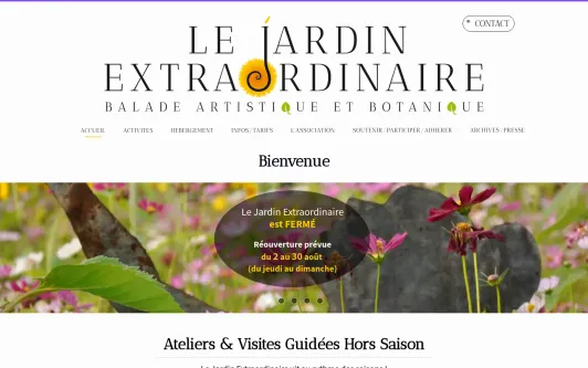 Site exemple le jardin extraordinaire