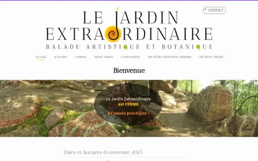 Site exemple le jardin extraordinaire
