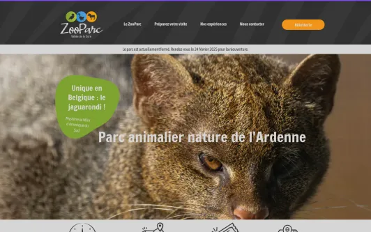 Site exemple ZooParc Vallée de la Sûre • Parc animalier de l&#39;Ardenne