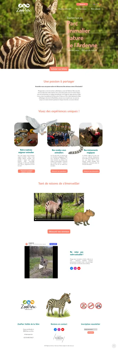 ZooParc Vallée de la Sûre • Parc animalier de l'Ardenne