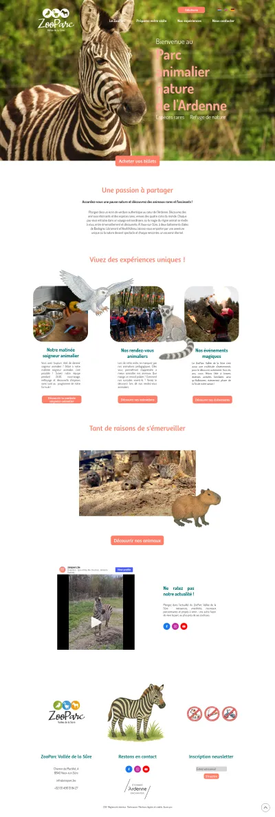 ZooParc Vallée de la Sûre • Parc animalier de l'Ardenne