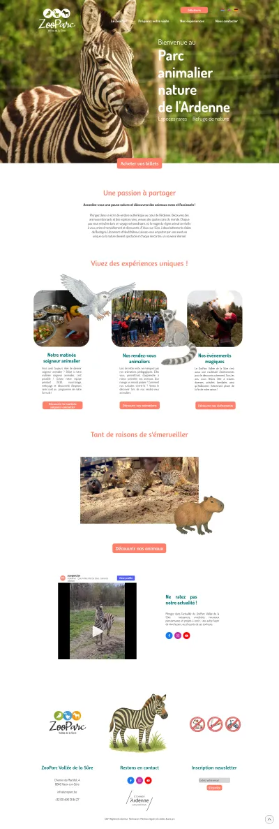 ZooParc Vallée de la Sûre • Parc animalier de l'Ardenne