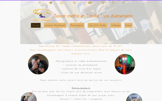 Ejemplo de sitio web Thegood-Box
