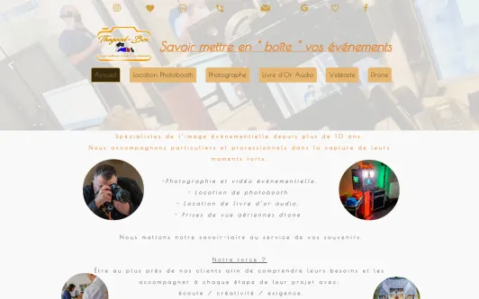 Ejemplo de sitio web Thegood-Box