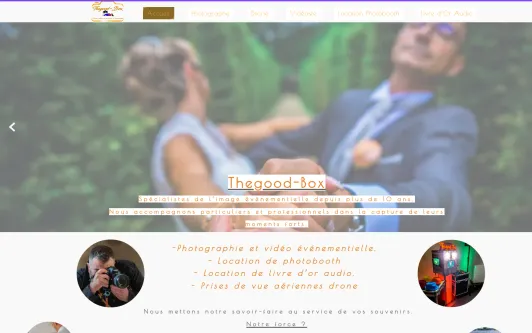 Ejemplo de sitio web Thegood-Box