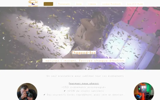 Ejemplo de sitio web Thegood-Box