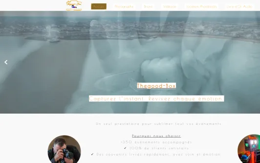 Ejemplo de sitio web Thegood-Box