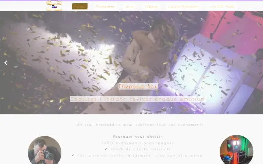 Ejemplo de sitio web Thegood-Box
