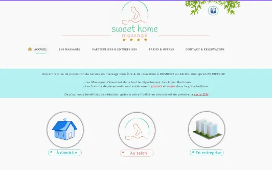 Site exemple sweet-homemassage