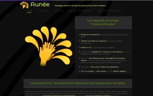 Example website Aunée Project