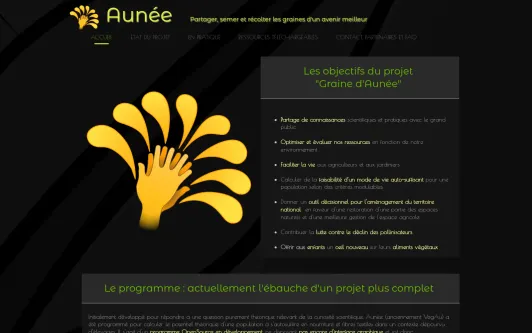 Example website Aunée Project