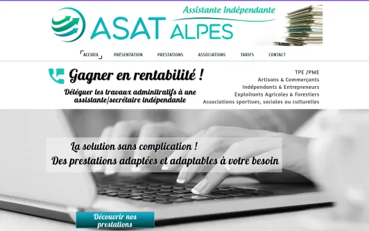 Ejemplo de sitio web asat.alpes.fr