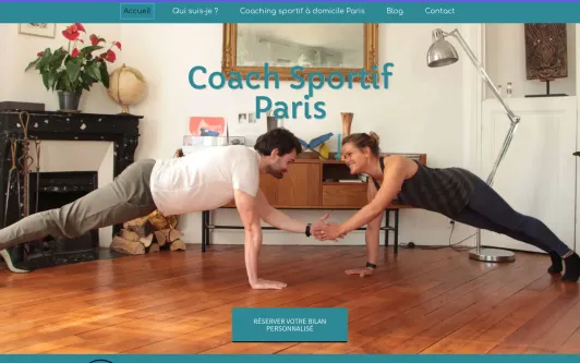 Example website Coach sportif Paris | Coaching sportif à domicile dès 55 €