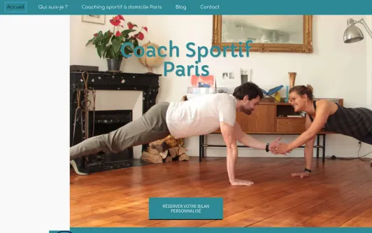 Site exemple Coach sportif Paris | Coaching sportif à domicile dès 55 €