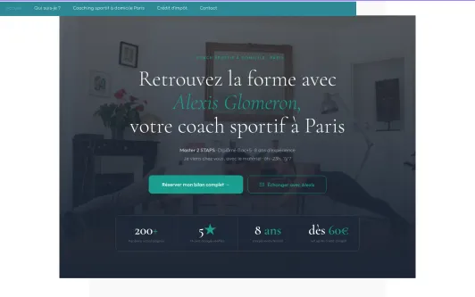 Site exemple Coach sportif Paris | Coaching sportif à domicile dès 55 €