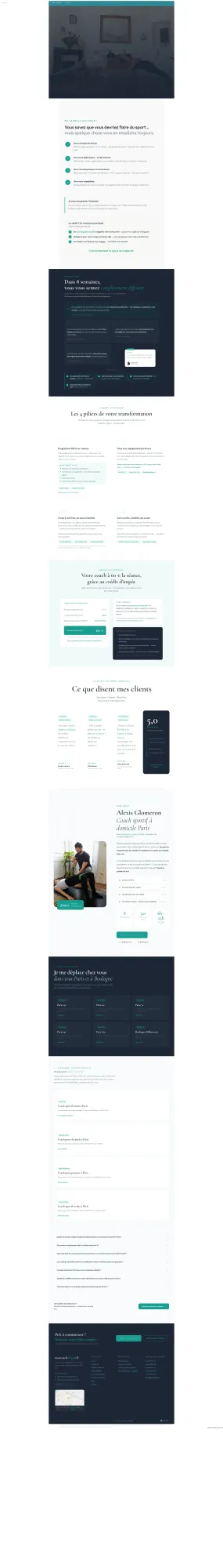 Coach Sportif Paris | Coaching à Domicile dès 60€, SAP -50%