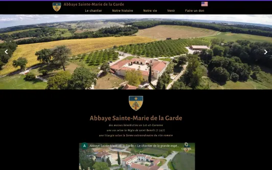 Site exemple Abbaye Sainte-Marie de la Garde
