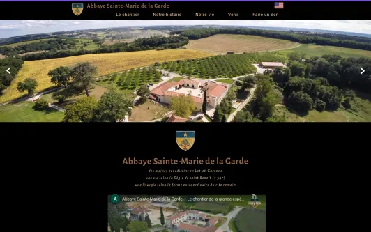 Example website Abbaye Sainte-Marie de la Garde