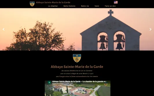 Example website Abbaye Sainte-Marie de la Garde