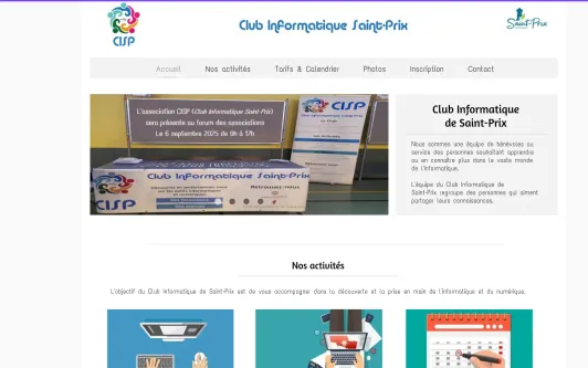 Site exemple Club Informatique Saint-Prix