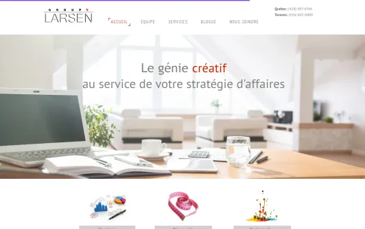 Site exemple Groupe Larsen