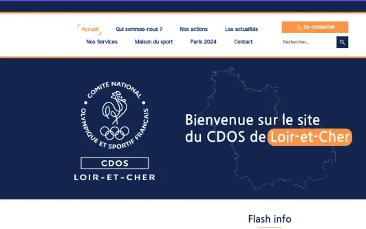 Site exemple Comité Départemental Olympique de Loir-et-Cher