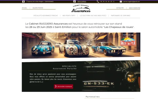 Ejemplo de sitio web Cabinet RUGGIERO Assurances 