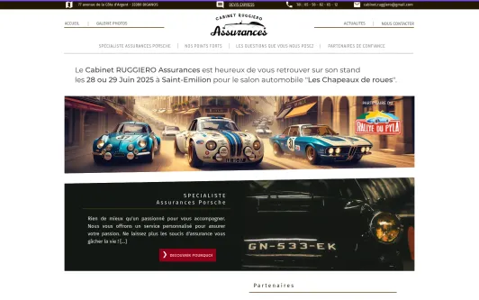 Example website Cabinet RUGGIERO Assurances 