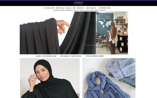 Site exemple HM&amp;M Foulards, Box et Accessoires Hijabs