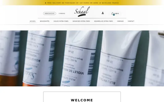 Site exemple SCHAAL ⎮ Handmade Artist&#39;s Colors
